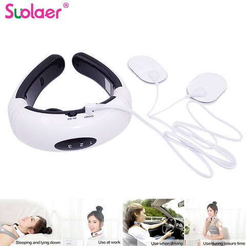 Electric Neck Massager & Pulse Back 6 Modes Power Control Far Infrared Heating Pain Relief Tool Health Care Relaxation Machine ► Photo 1/6