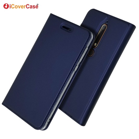 Magnetic PU Leather Flip Wallet Stand Cover For Nokia 1 2 2.1 3.1 5 5.1 6 6.1 Plus 7 Plus 7.1 8 8.1 2.2 3.2 4.2 Protective case ► Photo 1/6