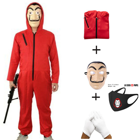 Salvador Dali Cosplay La Casa De Papel  Costume Child Adult Man Woman Halloween cosplay Costume ► Photo 1/6