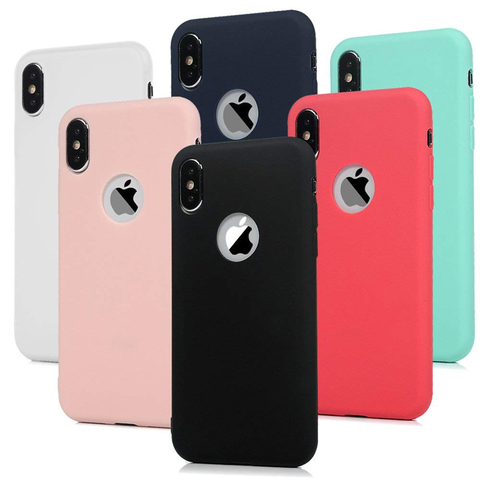 Luxury Soft Silicone Candy Pudding Cover For iPhone X Xr Xs 12 mini 11 Pro Max 6 7 8 Plus SE 2022 Case Gel Phone Protector case ► Photo 1/6