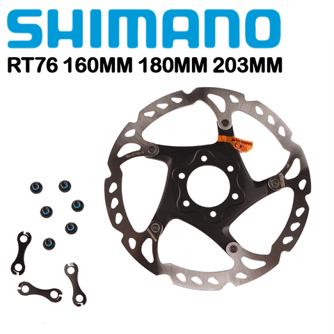 Shimano SLX SM-RT76 Disc Brake Rotor Disc Centerline Center 6 Bolts 160 180mm 203mm MTB Bike Rotor Bolts ► Photo 1/6