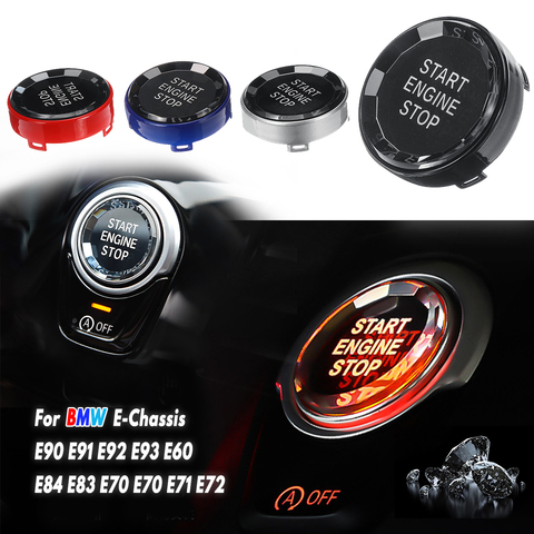 Car styling for BMW E Chassis E90 E91 E92 E93 E60 E84 E83 E70 E70 E71 E72 ENGINE START STOP switch buttons Replace Cover ► Photo 1/6