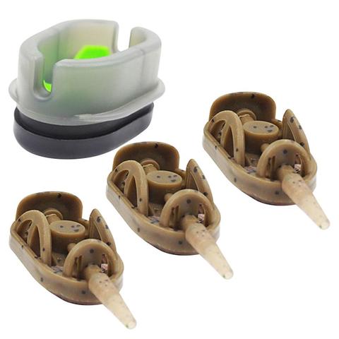 Carp Fishing Inline Flat Method Feeder Portable 3+1 Inline Method Carp Fishing Bait Basket Feeders Mould Set Pesca Fish Tackle ► Photo 1/6