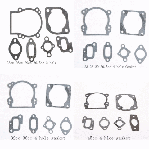 Gasket 6pcs/set for 23cc 26cc 29cc 30.5cc 32cc 36cc 45cc Engine for 1/5 HPI KM ROVAN Gtb Fg Ddt Mcd Fid Racing Baja Losi Parts ► Photo 1/5