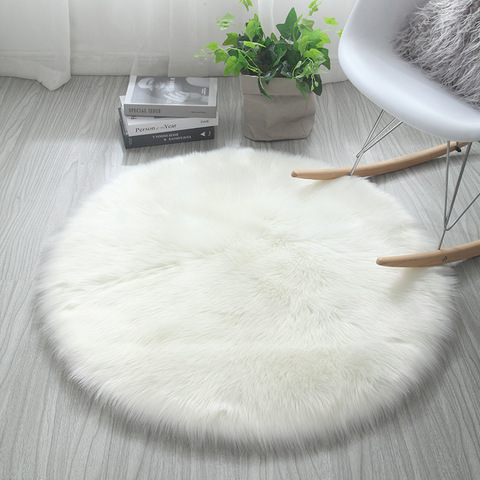 Soft Sheepskin Fluffy Faux Fur Carpet Home Floor Mat Small Rug