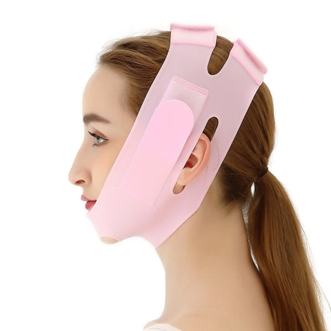 Silicone V Face Mask Lifting V Line Shape Face Lift UP Facial Slimming Bandage Mask Cheek Chin Neck Slimming Thin Belt ► Photo 1/6
