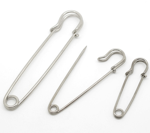 1PC Silver color  Metal Safety Pins Stitch Holders Brooch Craft Findings DIY Sewing Tools Jewelry Accessory Apparel Accessories ► Photo 1/6