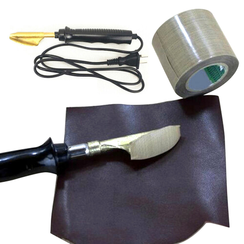 Mini Leather Iron Anti-slip Handle Leather Wrinkle Remover EU Plug Sewing Hand Tool 220V 50W Electronic Iron For Leather Clothes ► Photo 1/6