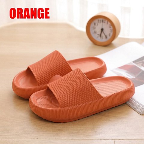 Thick Sole Home Women Slippers Ladies Platform Flat Shoes Non-slip EVA Living Room Indoor Slides Women Slippers 4.5cm Heel ► Photo 1/6