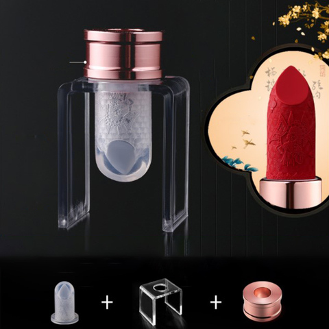 Hot Sales 3pcs/set Silicone Lipstick Mold Aluminum Ring Mould Holder DIY Crafts Tools Easy New High Quality Beauty Lipstick Kits ► Photo 1/6