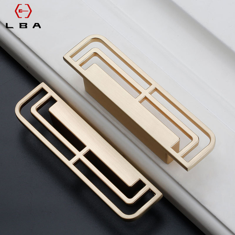 LBA Home Improvement Drawer Flush Handles American Antique Closet Door Knobs Chinese Modern Imitation Copper Cabinet Door Handle ► Photo 1/4