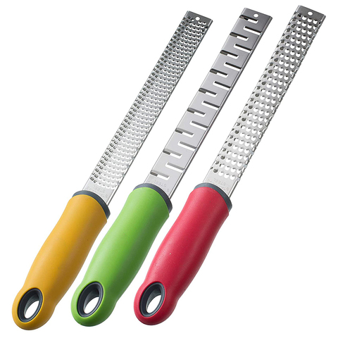 Kitchen Graters set of 3, Stainless Steel Zester, Chocolate-Garlic-Ginger-Nutmeg-Coconut-Spice-Parmesan Cheese Shredder & grater ► Photo 1/5