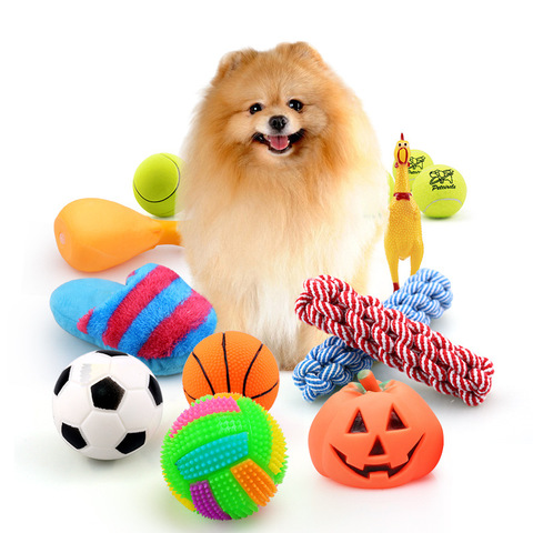 Rubber Squeak Toy for Dog Screaming Chicken Chew Bone Slipper Squeaky Ball Dog Toys Tooth Grinding & Training Pet Toy Supplies ► Photo 1/6