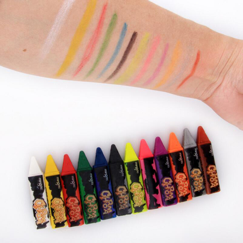 6/12 Colors Face Painting Body Painting Pencils Splicing Structure Face Paint Crayon Christmas Pen Stick Children Party Makeup ► Photo 1/6