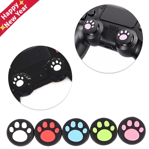 Buy Online 2pcs Cat Paw Rubber Silicone Game Handle Joystick Thumb Stick Grip Cap For Xbox One 360 Ps3 Ps4 Alitools