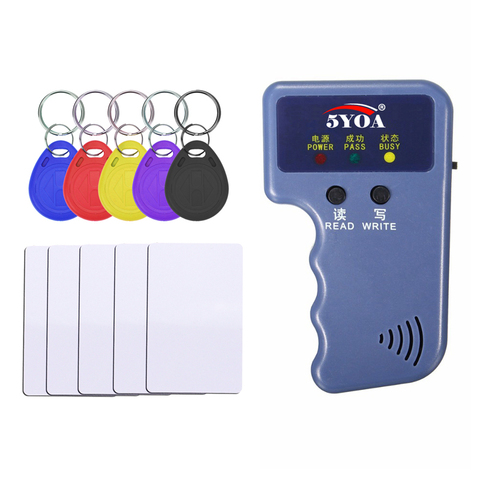 RFID Duplicator Card Reader  125KHz EM4100 Copier Writer Video Programmer T5577 Rewritable ID Keyfobs EM4305 Tags Card ► Photo 1/6