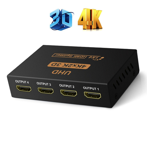 4K HDMI Splitter 1x4 1x2 Full HD 1080P Video HDMI Switch Switcher 1 in 4 out HDMI Amplifier Dual Display For HDTV DVD PS3 Xbox ► Photo 1/6