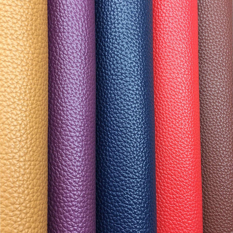 New PU Artificial Leather Fabric Soft Faux Leather For Sewing Bag Clothing Sofa Car DIY Handmade Material 20X15CM Solid Color ► Photo 1/6