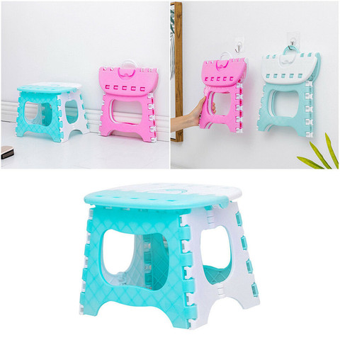 Folding Stool Camping Chair Seat for Fishing Plastic Portable Step Stool Home Train Outdoor Indoor Camping Foldable Kids Chair ► Photo 1/6