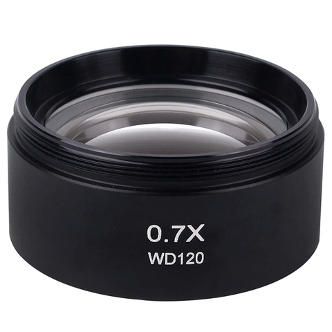 RELIFE Auxiliary Microscope Lens WD165 0.5X 0.7X Objects Camera Lens For Trinocular Stereo Zoom Microscope Barlow Glass Lens ► Photo 1/5