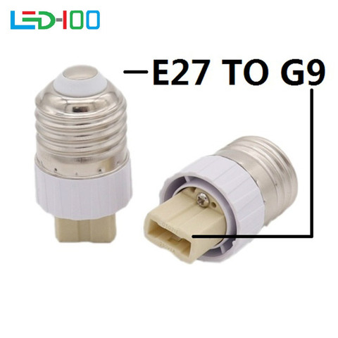 NEW Fireproof Material E27 to G9 lamp Holder Converter Socket Conversion light Bulb E27-G9 Base type Adapter ► Photo 1/6