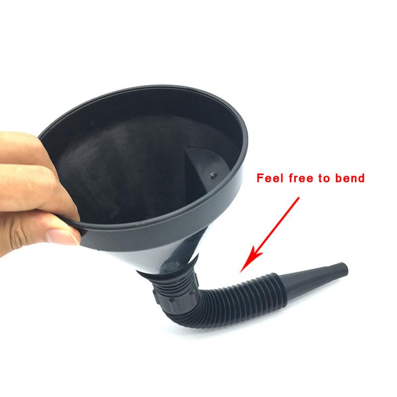 Universal Plastic Car Motorcycle Refuel Gasoline Engine Oil Funnel with Filter N
