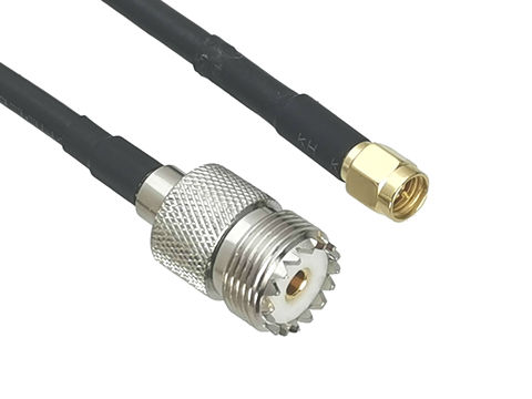 1Pcs RG58 Cable UHF SO239 Female Jack to SMA Male Plug Connector RF Coaxial Straight 6inch~20M ► Photo 1/4