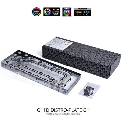 LIANLI Distro Plate For O11D XL Chassis Dual GPU Water Cooler Program Waterway Board With DDC 3.1 PWM Pump 12V/5V ARGB M/B SYNC ► Photo 1/1