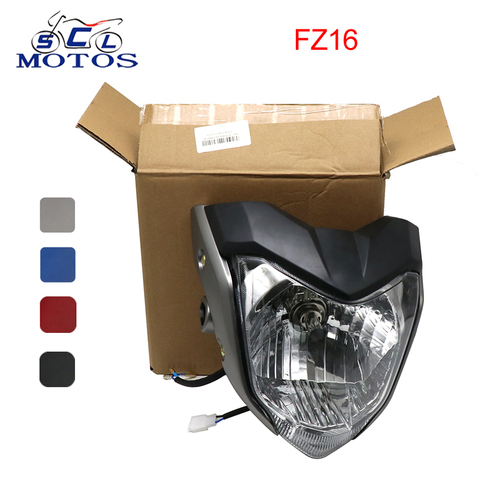 Sclmotos- FZ16 FZ 16 Motorcycle Front Headlight Headlamp Assembly Head Light Lamp Bracket For Yamaha FZ16 FZER150 YS150 4 Color ► Photo 1/6