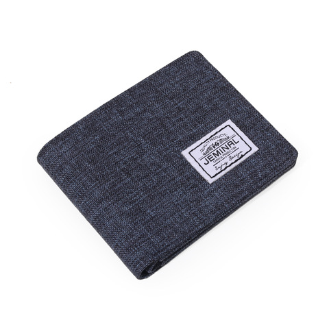 New Men Short Wallets Canvas Fabric Purse Bifold Male Casual Moneybags Transverse Multi Card Vertical Coin Purse Pocket Wallet ► Photo 1/5