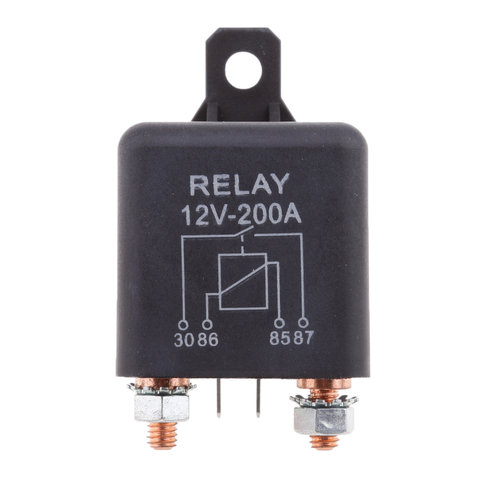 12V DC 200 Amp Split Charge Relay Switch - 4 Pin Relays for Truck Boat Marine ► Photo 1/6