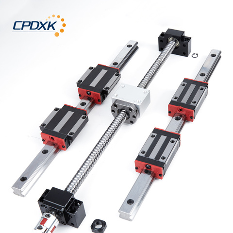 Precision Ball Screw SFU1605 + 2pcs Linear Motion Rails HGR20 And Blocks 4 Pcs HGH20CA + Supporter BK12 And BK12 + Coupler 8 *10 ► Photo 1/6