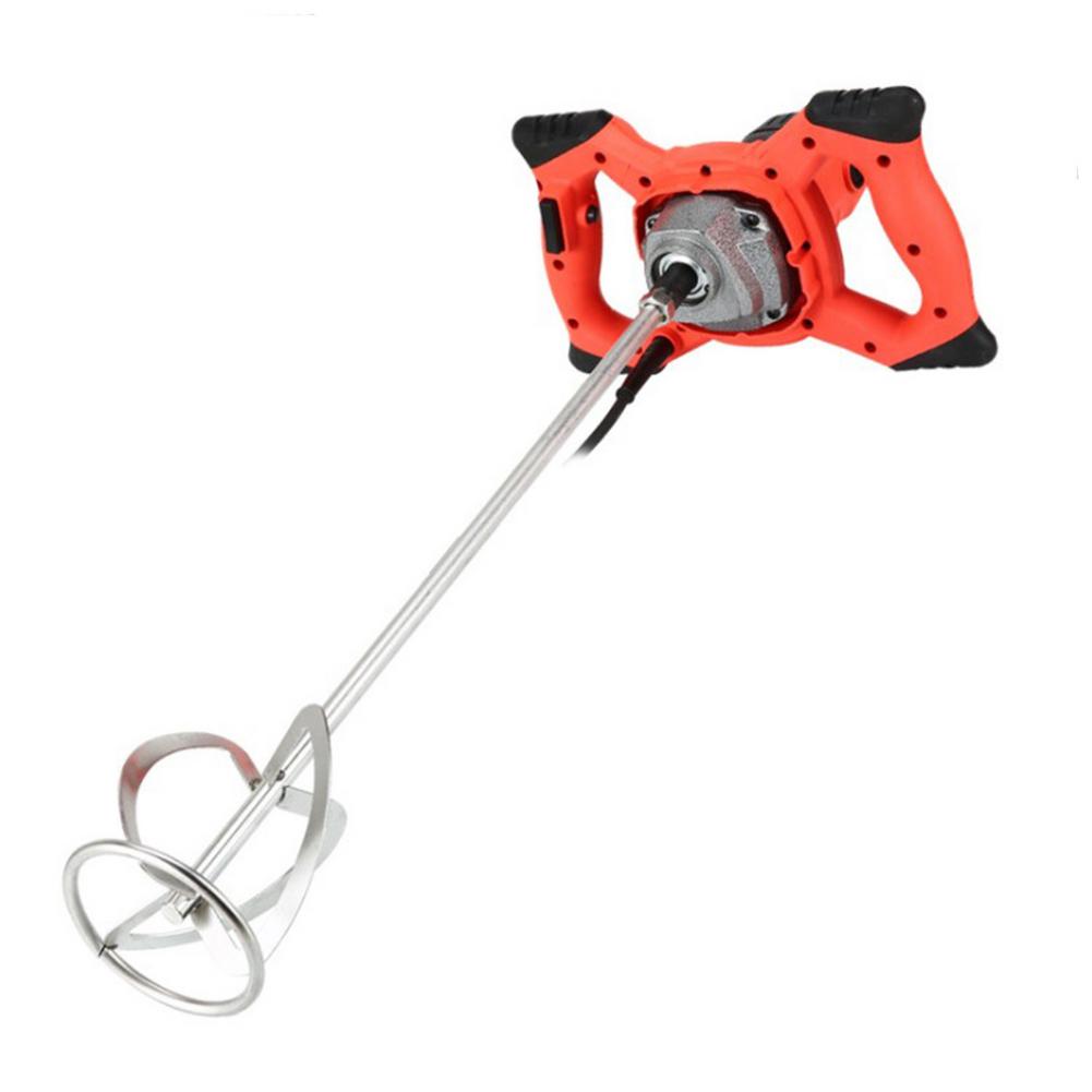 1500W 110V Electric Plaster Mortar Paint Cement Grout Mix Stirrer Paddle Mixer 