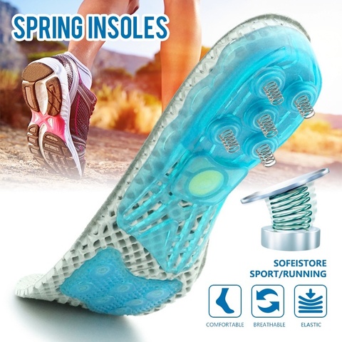 EVA Spring silicone Gel shoes Insoles flat feet orthotic insoles arch support inserts orthopedic Plantar Fasciitis foot care ► Photo 1/6