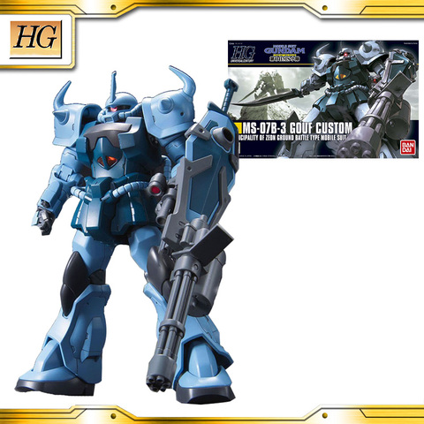 Origin BANDAI GUNDAM HG HGUC 1/144 MS-07B-3 GOUF CUSTOM Model  Assembled Anime Action Figure Toys Decoration Kids Toy Gift ► Photo 1/6