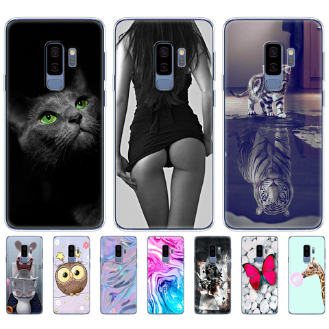Silicone phone Case For Samsung Galaxy S9 Cover For Samsung S9 plus Phone shell new TPU full 360 protective ► Photo 1/6