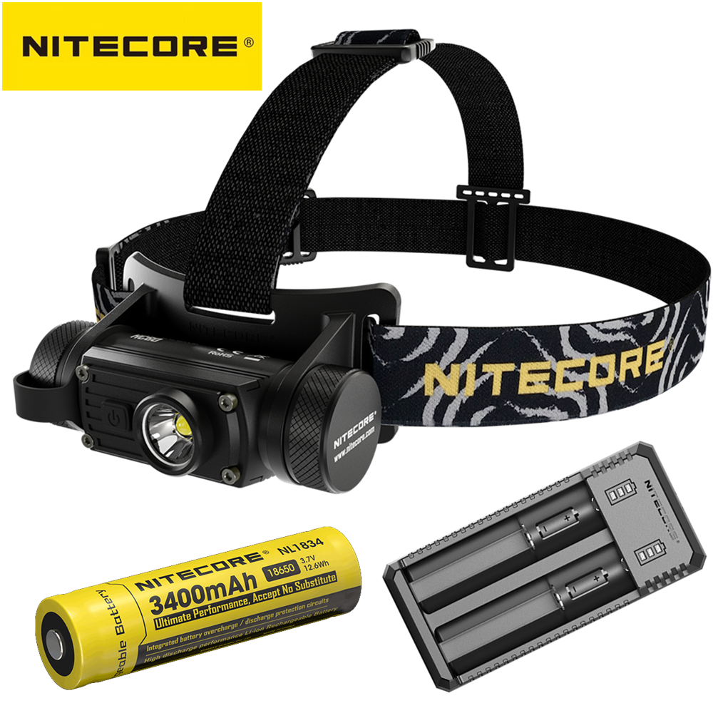 Buy Online Original Nitecore Hc60 Headlamp 1000 Lumens Cree Xm L2 U2 Led Usb Rechargeable With 3400mah Battery Edc Flashlight Alitools