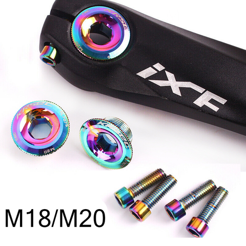 M18/M20 Crank Cover Screw Cap Aluminum MTB Crankset Cover Fit Shimano/SRAM/FSA Chainring Crankset Mountain Bike Accesorios ► Photo 1/6