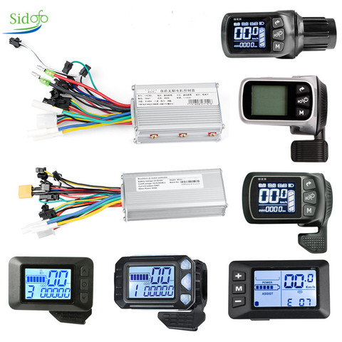 24v/36v/48v 350W 500w Electric Bike Brushless Motor Controller with LCD Display Electric Bicycle Scooter E-bike Parts ► Photo 1/6