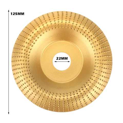 125mm Wood Angle Grinding Wheel Abrasive Disc Angle Grinder Tungsten Carbide Coating Bore Shaping Sanding Carving Rotary Tool ► Photo 1/6