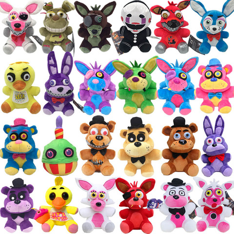 18cm FNAF Plush Toys Doll Kawaii Bonnie Chica Golden Foxy Gift For