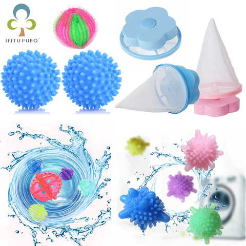 Reusable Hair Removal Catcher Filter Mesh Pouch Cleaning Balls Bag Dirty Fiber Collector Washing Machine Laundry Balls Discs ZXH ► Photo 1/6