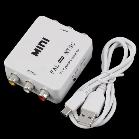 PAL NTSC SECAM to NTSC PAL TV Video System Converter Switcher Adapter Male-female Unshielded Application in Multimedia UK Plug ► Photo 1/6