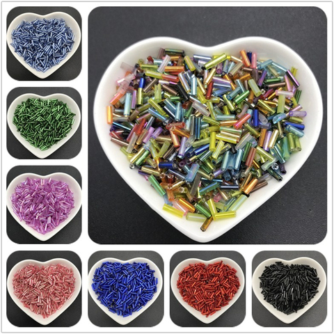 6x2mm 400pcs Czech Cylindrical Glass Tube Bugle Beads Seed Beads For Bracelet Necklace DIY Jewelry Making ► Photo 1/6