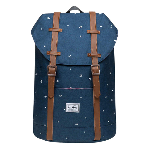 KAUKKO Student Backpack Vintage Travel Backpack for 12 