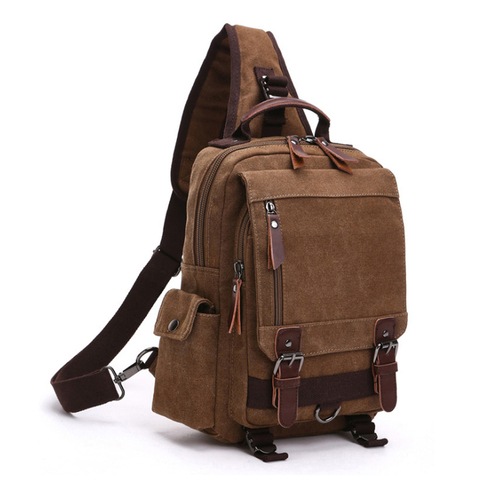 new Small Canvas Backpack Men Travel Back Pack Multifunctional Shoulder Bag for Women Laptop Rucksack School Bags Female Daypack ► Photo 1/6