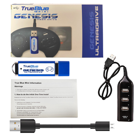 2022 Newest Arrival 2-player Games 813 Games True Blue Mini-Ultradrive Pack for Genesis for MegaDrive ► Photo 1/6