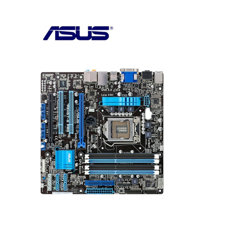 Asus P8H67-M PRO Desktop Motherboard H67 Socket LGA 1155 i3 i5 i7 DDR3 32G u ATX UEFI BIOS Original Used Original Mainboard ► Photo 1/1