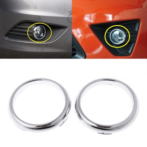 1 Pair ABS Chrome Front Fog Light Lamp Cover Trim For Ford Focus 09-12 ► Photo 1/5