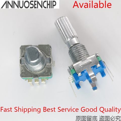 2pcs EC11 Rotary Encoder Audio Digital Potentiometer with Switch Handle 20mm EC11 Switch ► Photo 1/4